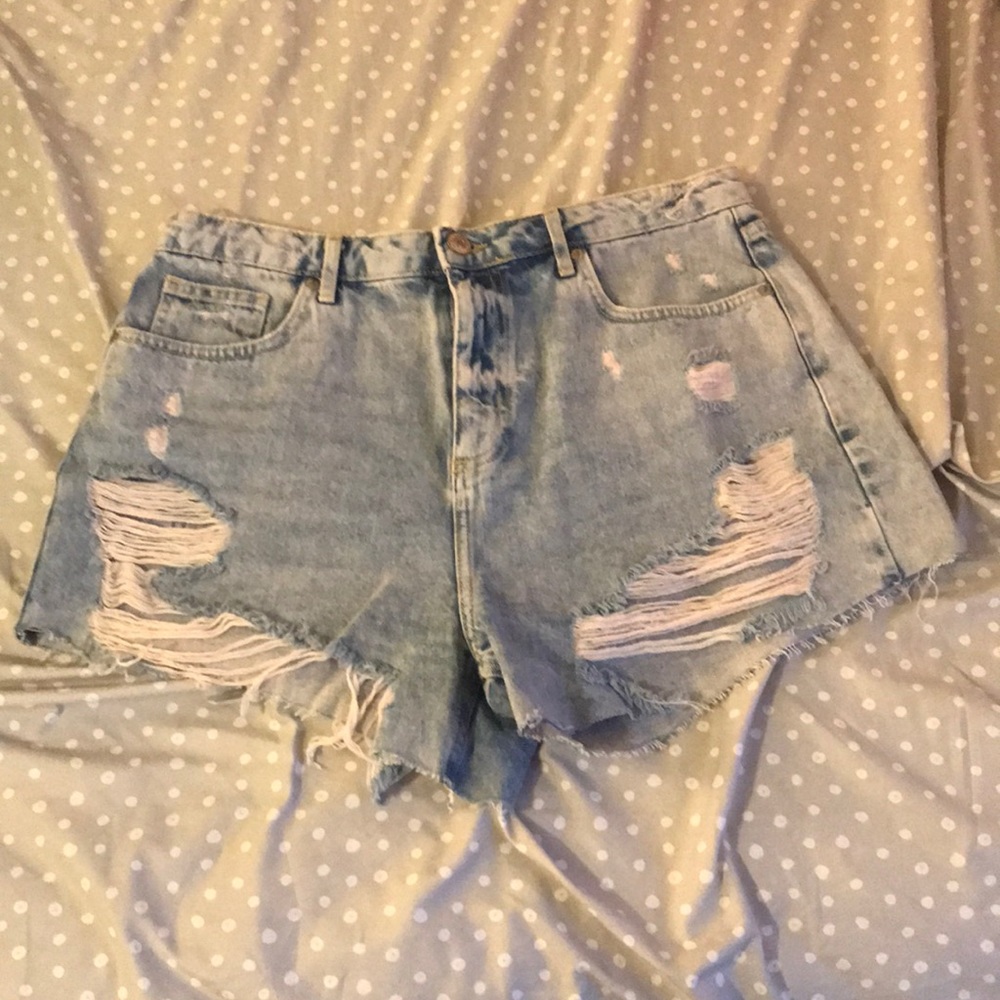 Denim shorts